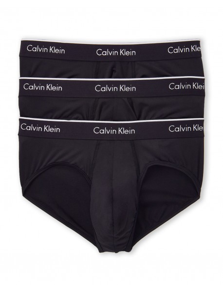 Calvin Klein PÁNSKE SLIPY MICROFIBER - 3 PACK MICROFIBER HIP BRIEF