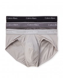 Calvin Klein PÁNSKE SLIPY - 3 PACK MICROFIBER HIP BRIEF