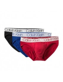 Calvin Klein PÁNSKE SLIPY - 3 PACK MICROFIBER HIP BRIEF