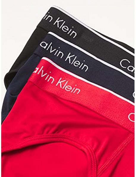 Calvin Klein PÁNSKE SLIPY - 3 PACK MICROFIBER HIP BRIEF
