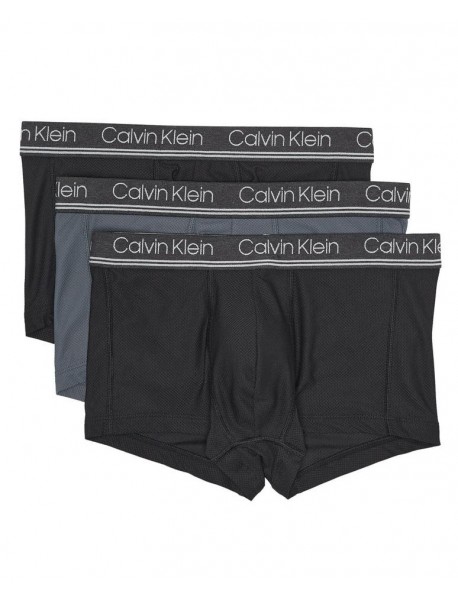 Calvin Klein PÁNSKÉ BOXERKY 3Pack -Low Rise Trunk Microfiber Mesh