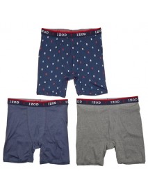 IZOD PÁNSKE BOXERKY-3 PACK MODRÁ - MODRÁ - SIVÁ