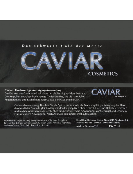 BIO-VITAL CAVIAR COSMETICS 15x2ml