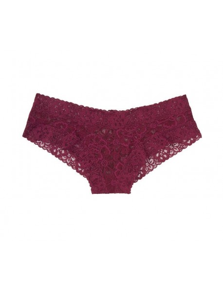 Victoria's Secret DÁMSKE NOHAVIČKY -  Floral Lace Cheeky Panty