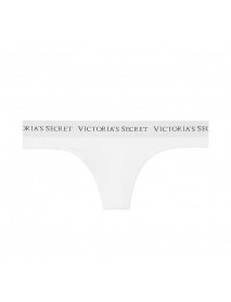 Victoria's Secret DÁMSKE TANGA BIELE - THONG PANTY