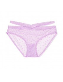 Victoria's Secret  fialové čipkované dámske nohavičky 