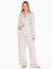 Victoria's Secret Pyžamo dlhé - Cotton Long PJ Set