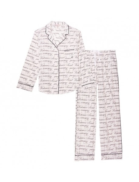 Victoria's Secret Pyžamo dlhé - Cotton Long PJ Set