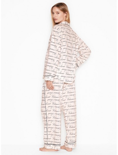 Victoria's Secret Pyžamo dlhé - Cotton Long PJ Set