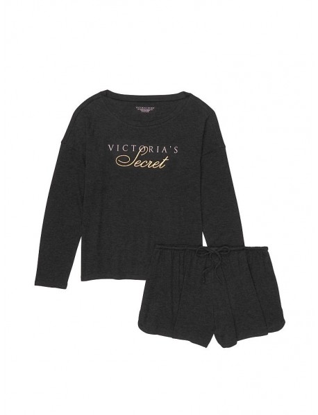 Victoria's Secret Pyžamo - Cozy Knit Crewneck & Short Set