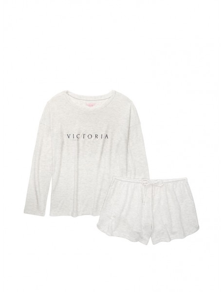 Victoria's Secret Pyžamo - Cozy Knit Crewneck & Short Set