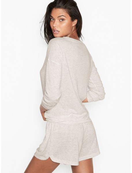 Victoria's Secret Pyžamo - Cozy Knit Crewneck & Short Set